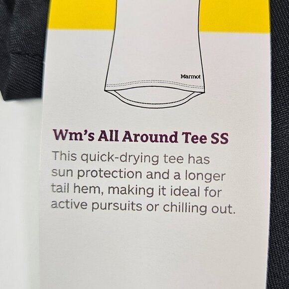NWT Marmot All Around Tee SS Black XS - Picture 8 of 10